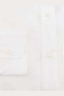 Aspesi men’s white cotton shirt with crisp fabric and matching buttons in a classic button-down style