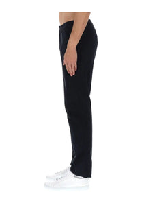 Black slim-fit trousers with tailored cut and subtle stitching details from aspesi men’s pantalone da trekking rivisitato blue