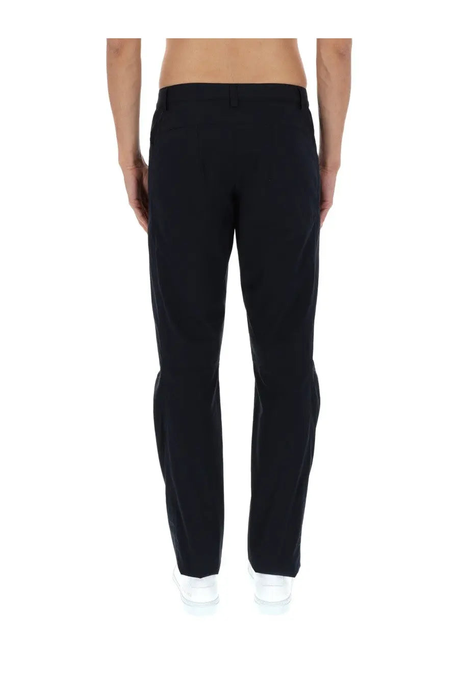 Aspesi men’s pantalone da trekking rivisitato blue tailored trousers with sleek straight-leg cut and subtle creasing