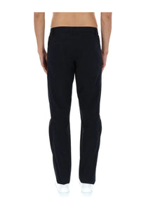 Aspesi men’s pantalone da trekking rivisitato blue tailored trousers with sleek straight-leg cut and subtle creasing