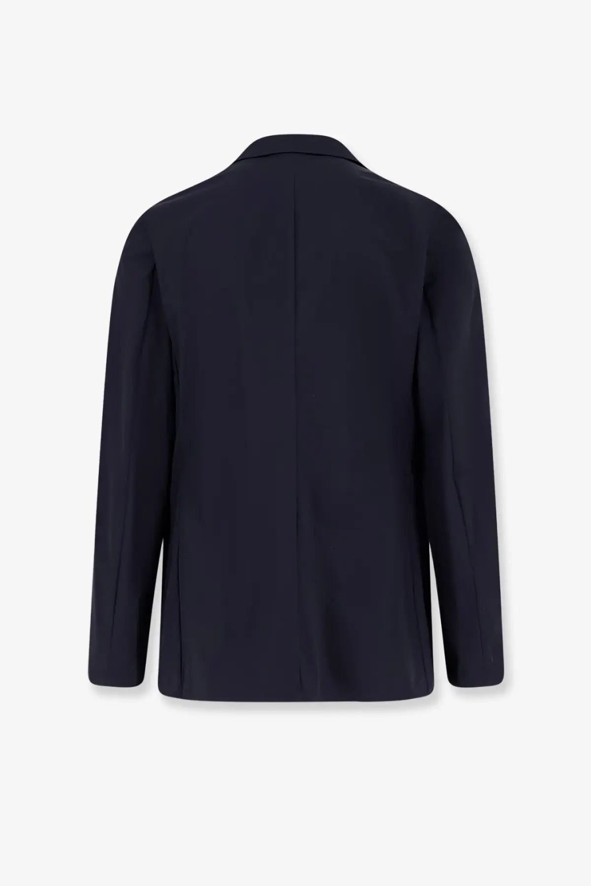 Aspesi men’s paperino stretch nylon blazer in navy blue with tailored fit and subtle seam detailing