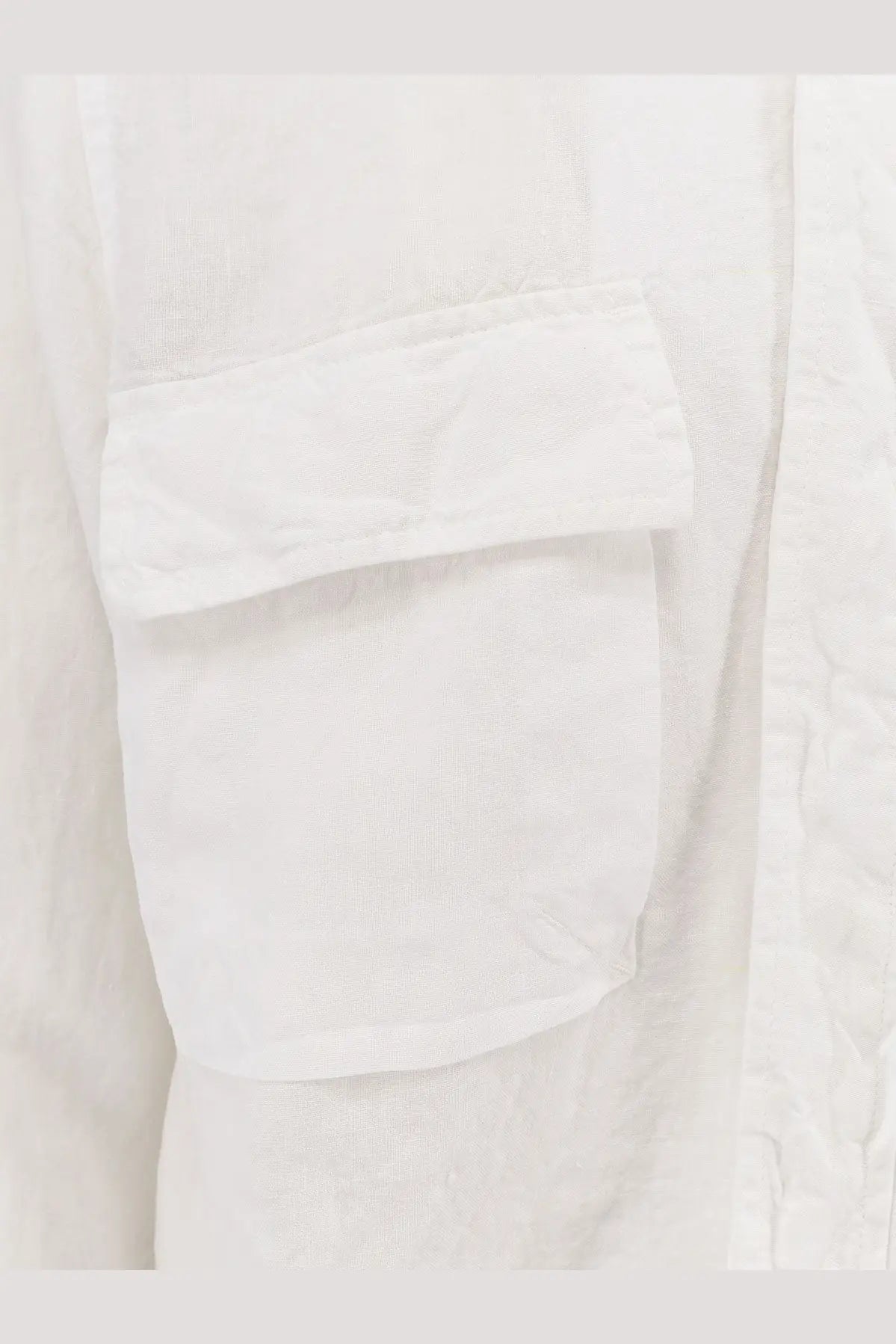 ASPESI Men's Ri Capa Linen Shirt White