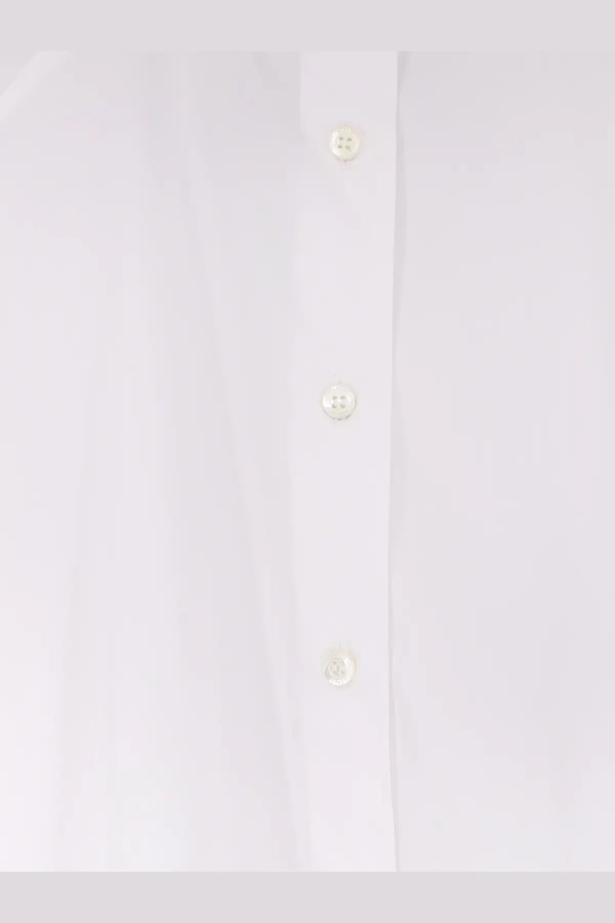 Aspesi women’s white cotton button-down shirt with matching white buttons