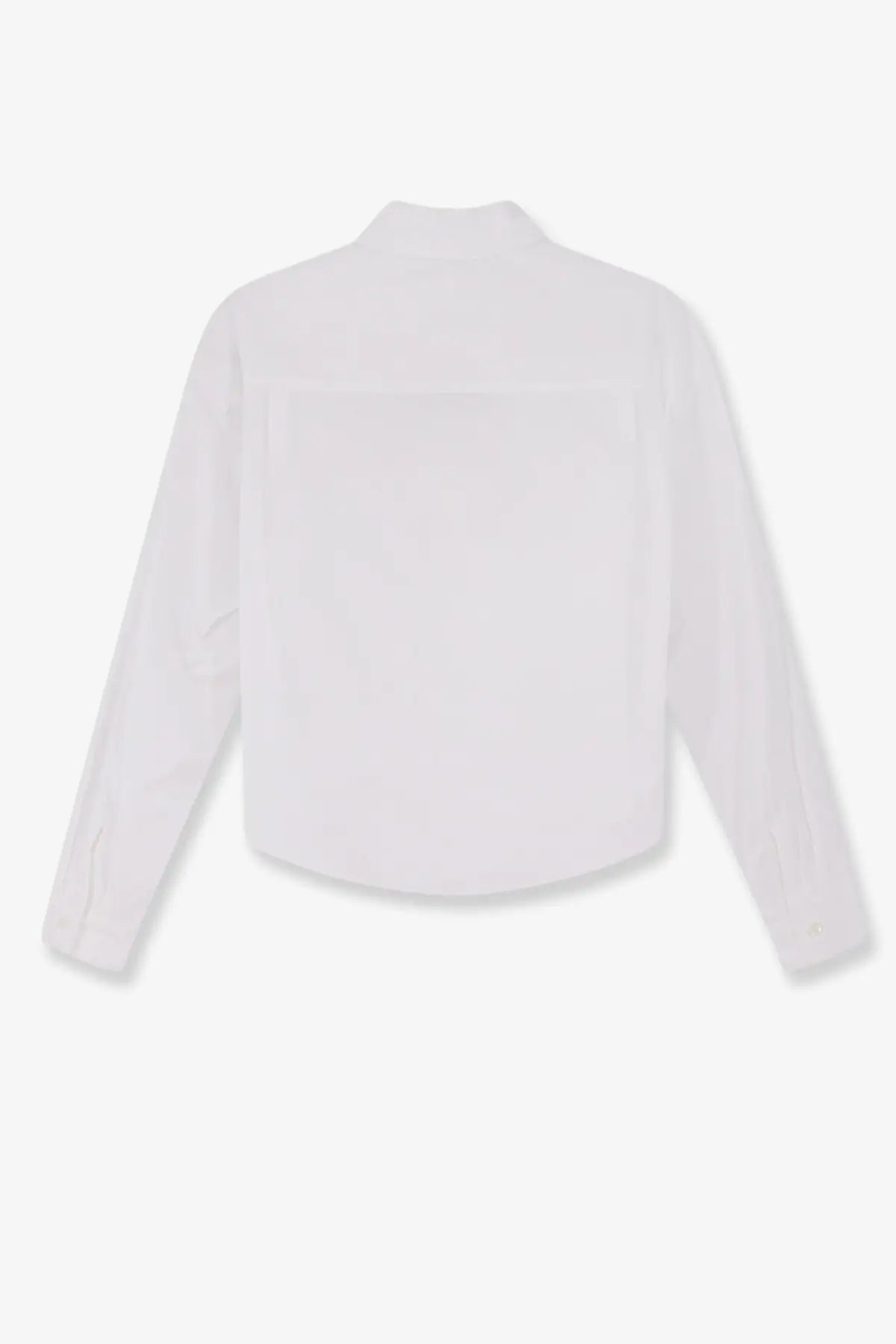 Aspesi women’s white cotton long-sleeved shirt with classic collar and minimalist button-up design
