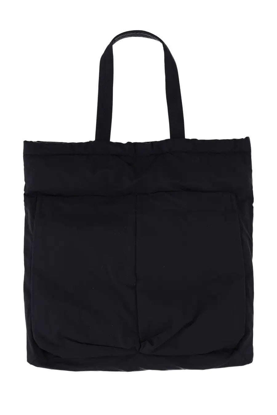 Aspesi women’s shopper bag blue nylon tote with two front pockets and sturdy handles for everyday use