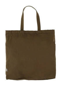 Aspesi women’s shopper bag green olive green canvas tote with sturdy handles and minimalist design