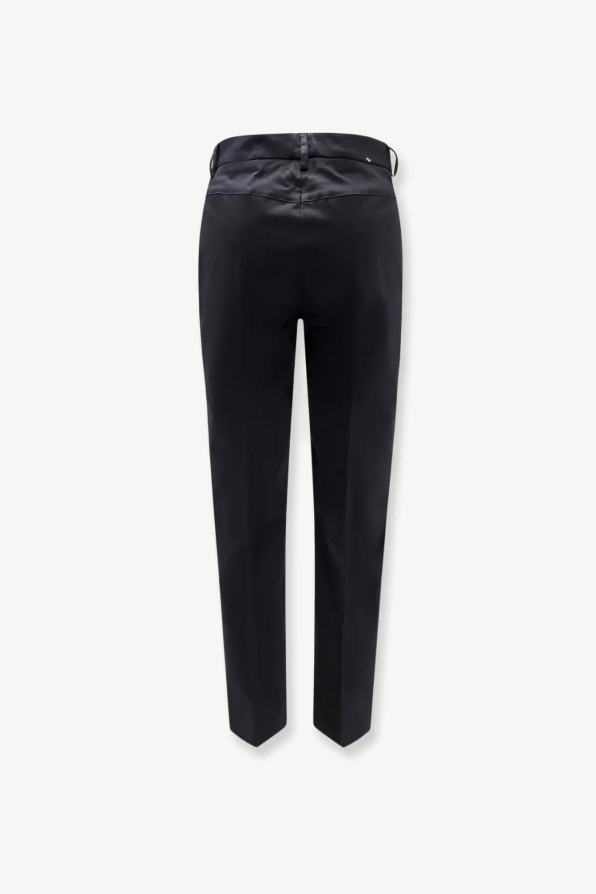 Aspesi women’s stretch cotton trousers in black with a sleek tailored fit and subtle stitching details