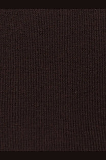 Dark brown ribbed knit virgin wool sweater for women by aspesi shown in close detail of fabric texture