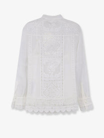 Zimmermann Women's Aster Cotton Shirt White