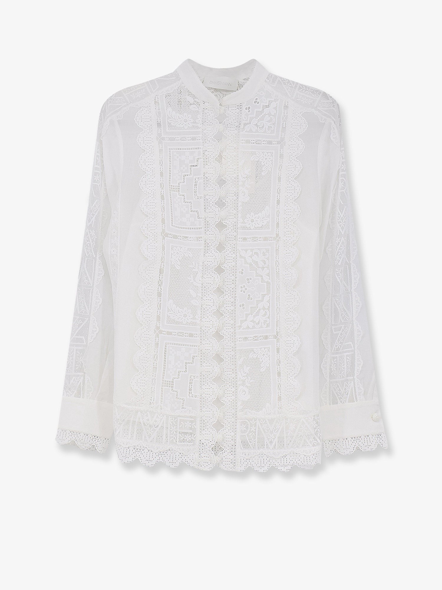 Zimmermann Women's Aster Cotton Shirt White