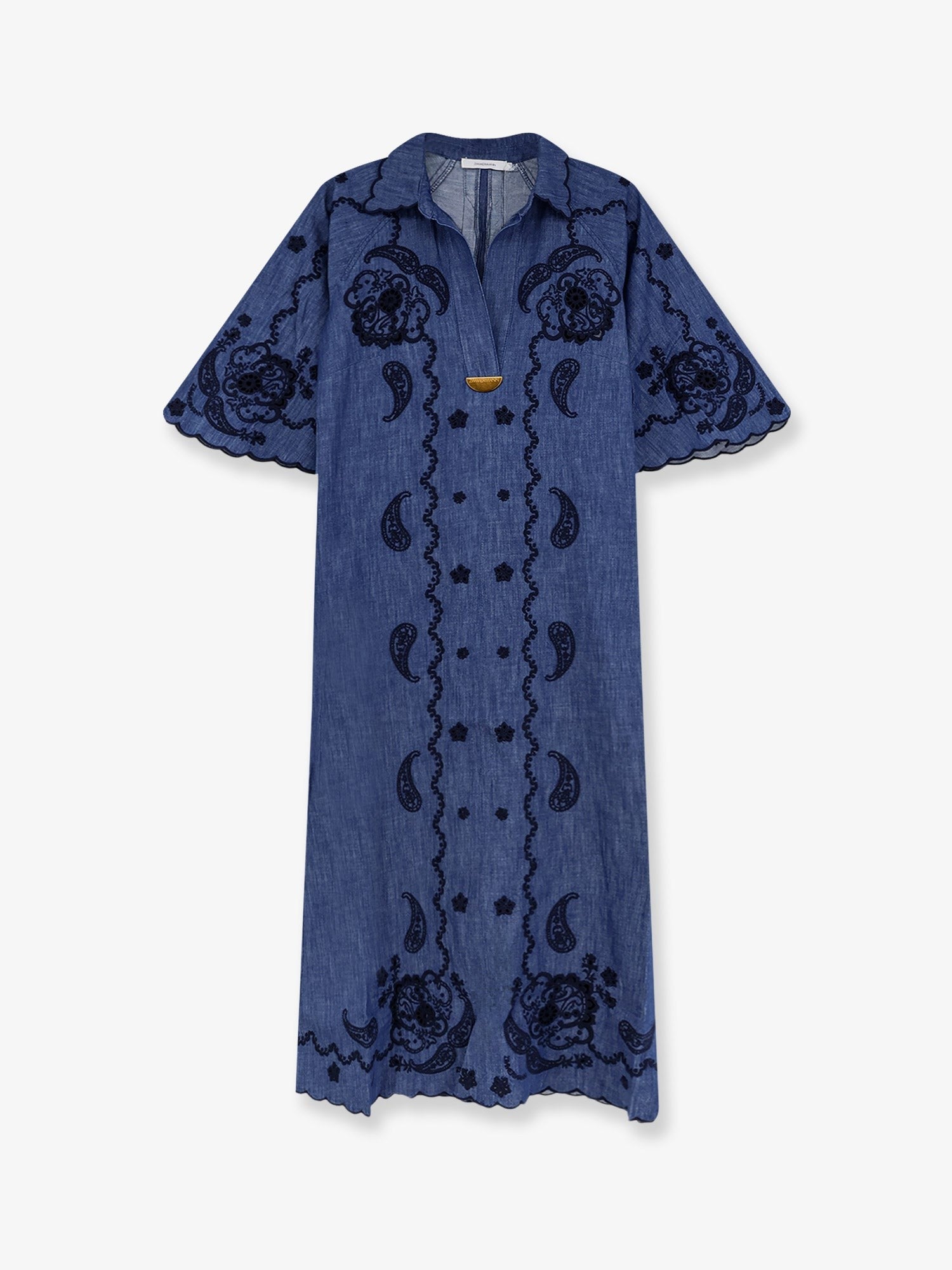 Zimmermann Women's Aster Long Denim Dress Blue