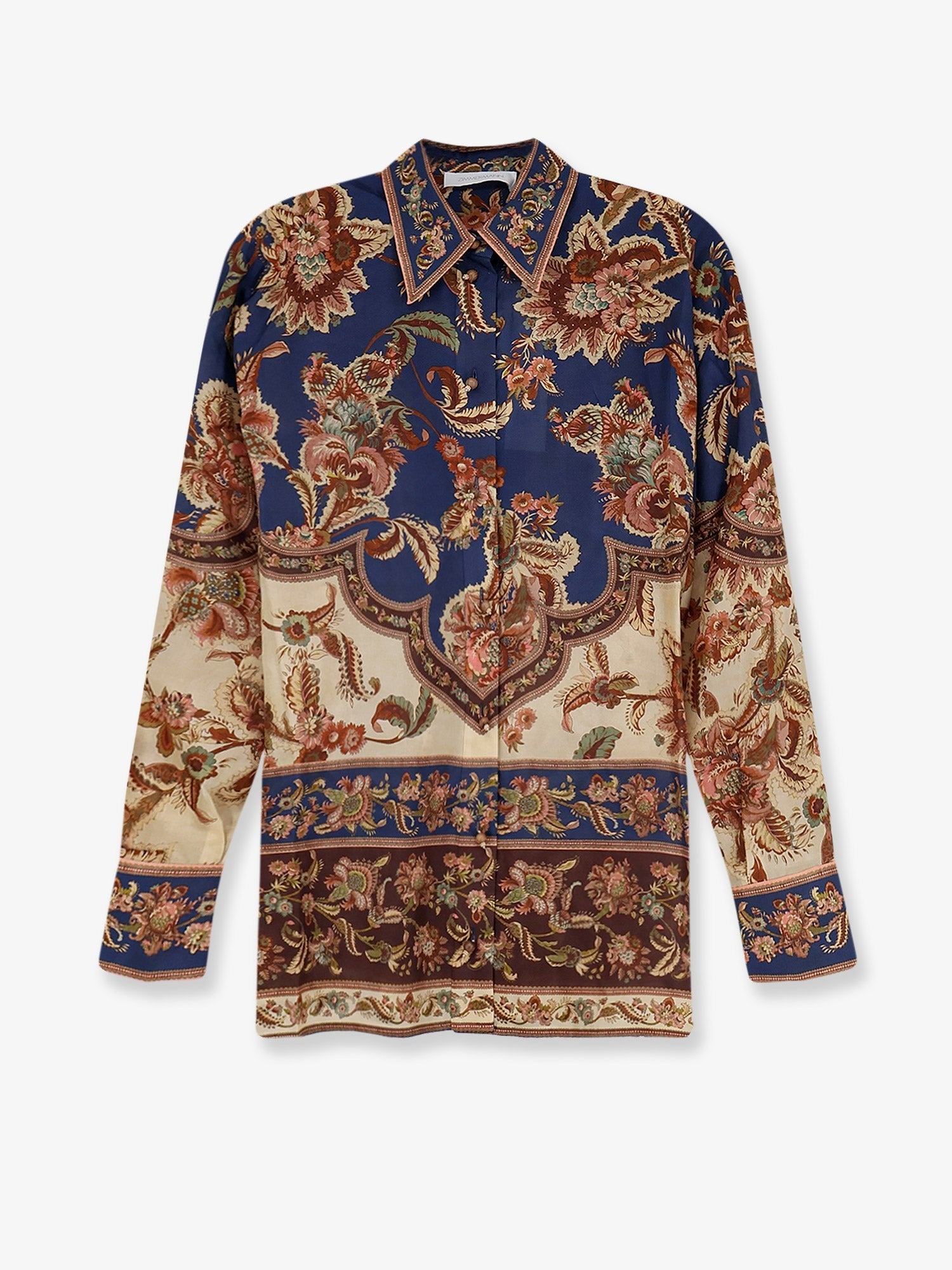 Zimmermann Women's Aster Relaxed Fit Shirt Blue