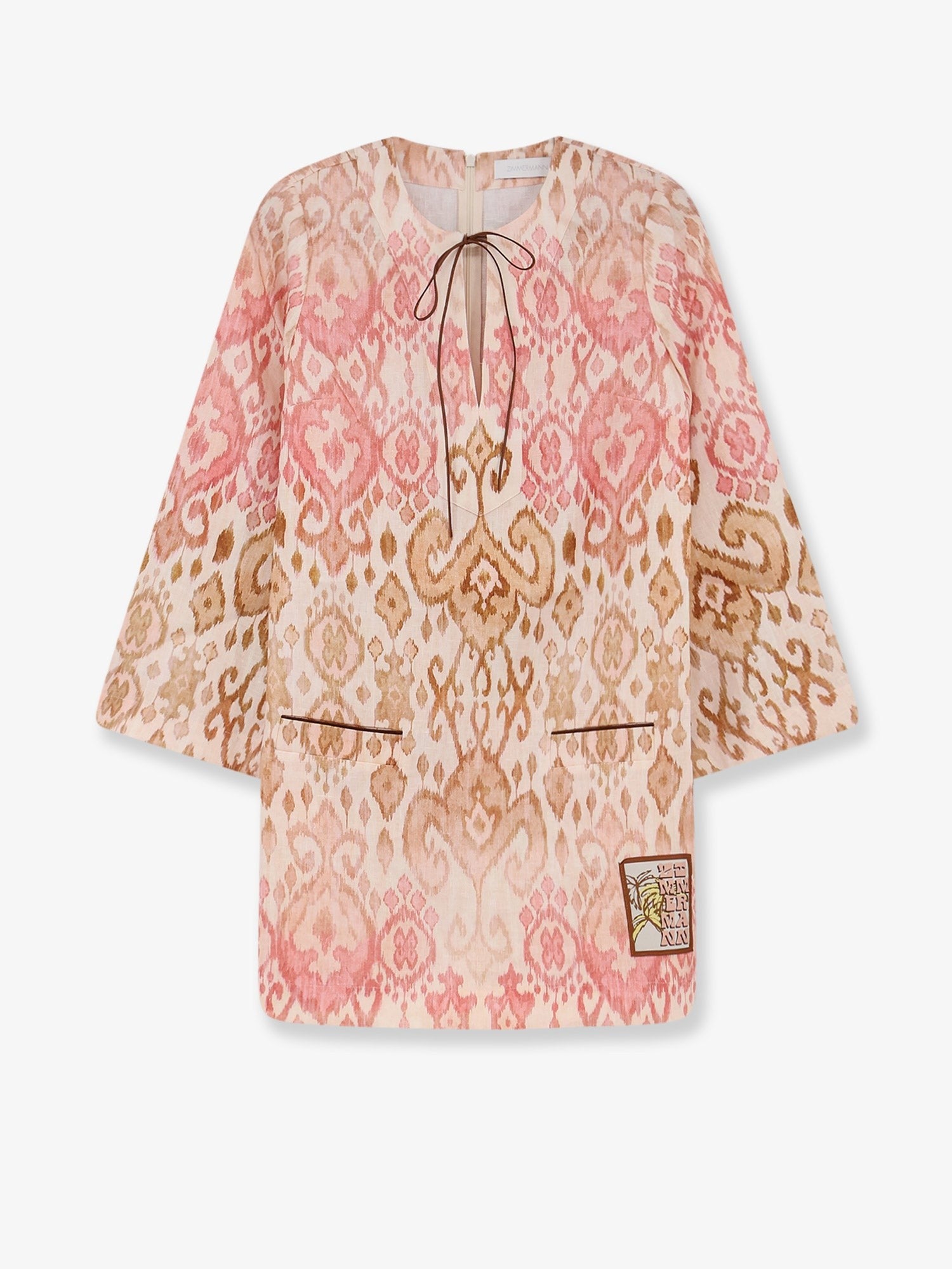 Zimmermann Women's Aster Shift Mini Dress Blue