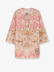 Zimmermann Women's Aster Shift Mini Dress Blue