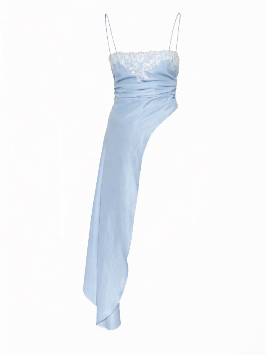 Moschino Women's Asymmetrical Blouse Blue