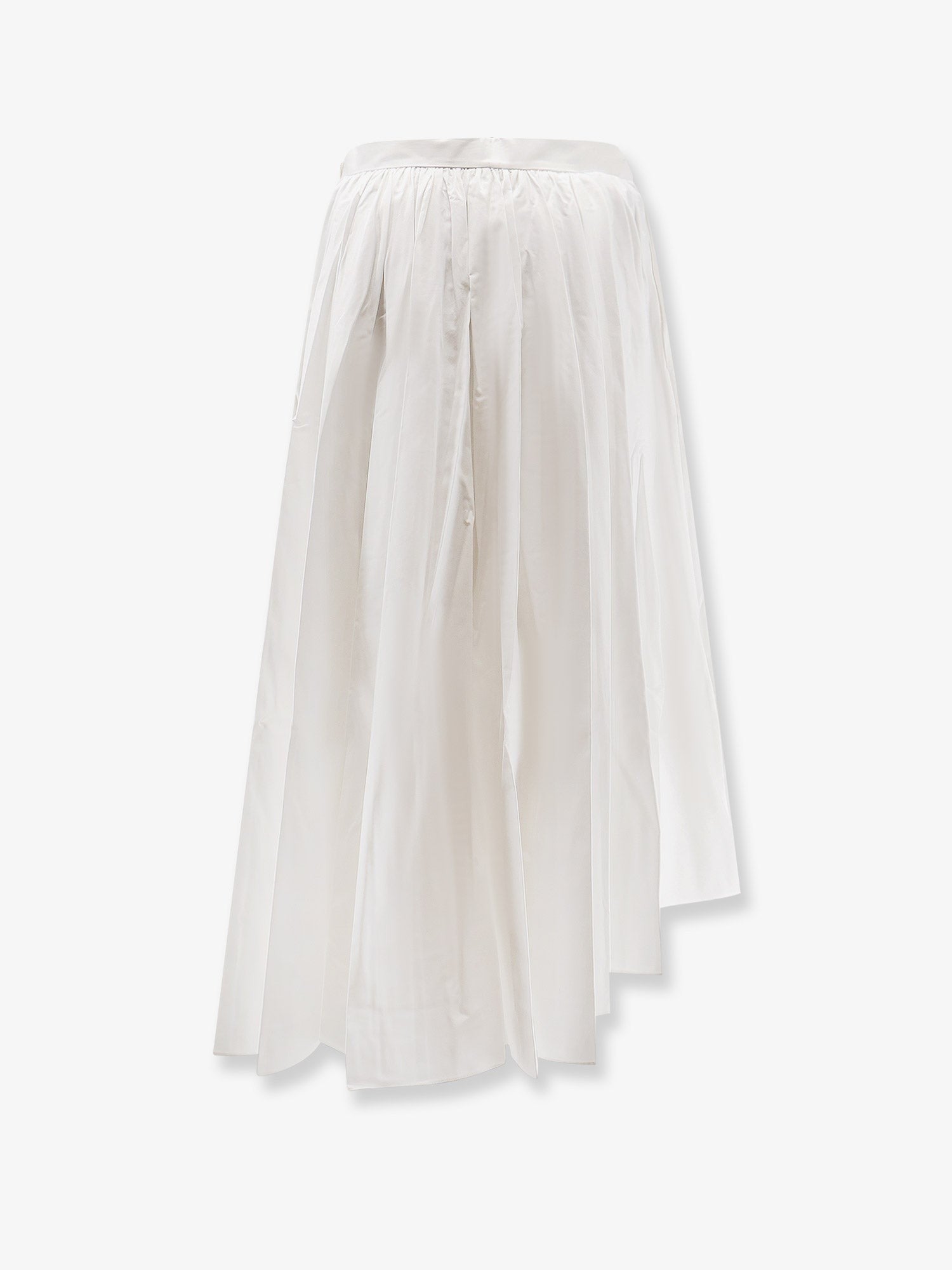 self-portrait Women's Asymmetrical Cotton Skirt White