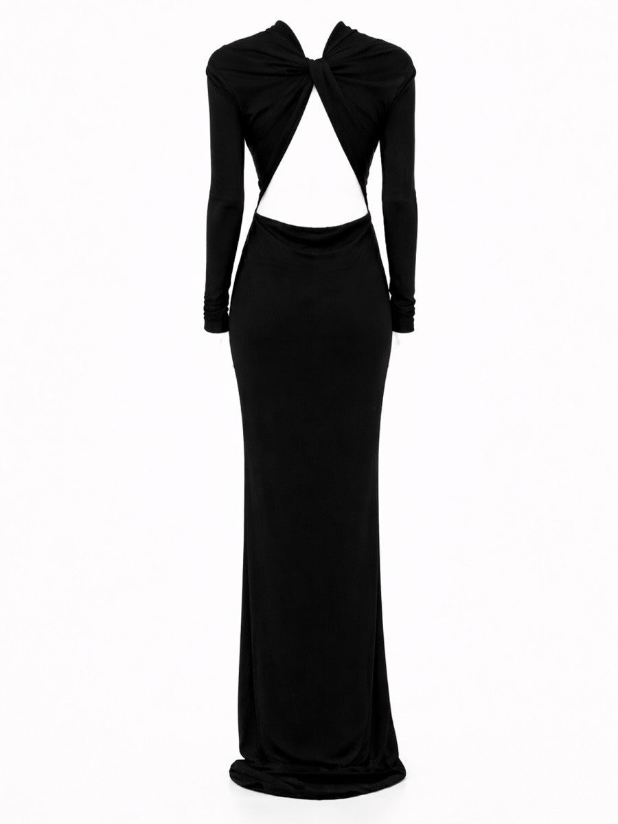 Tom Ford Women's Asymmetrical Evening Dress Black