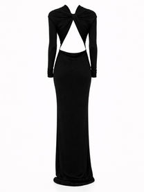 Tom Ford Women's Asymmetrical Evening Dress Black