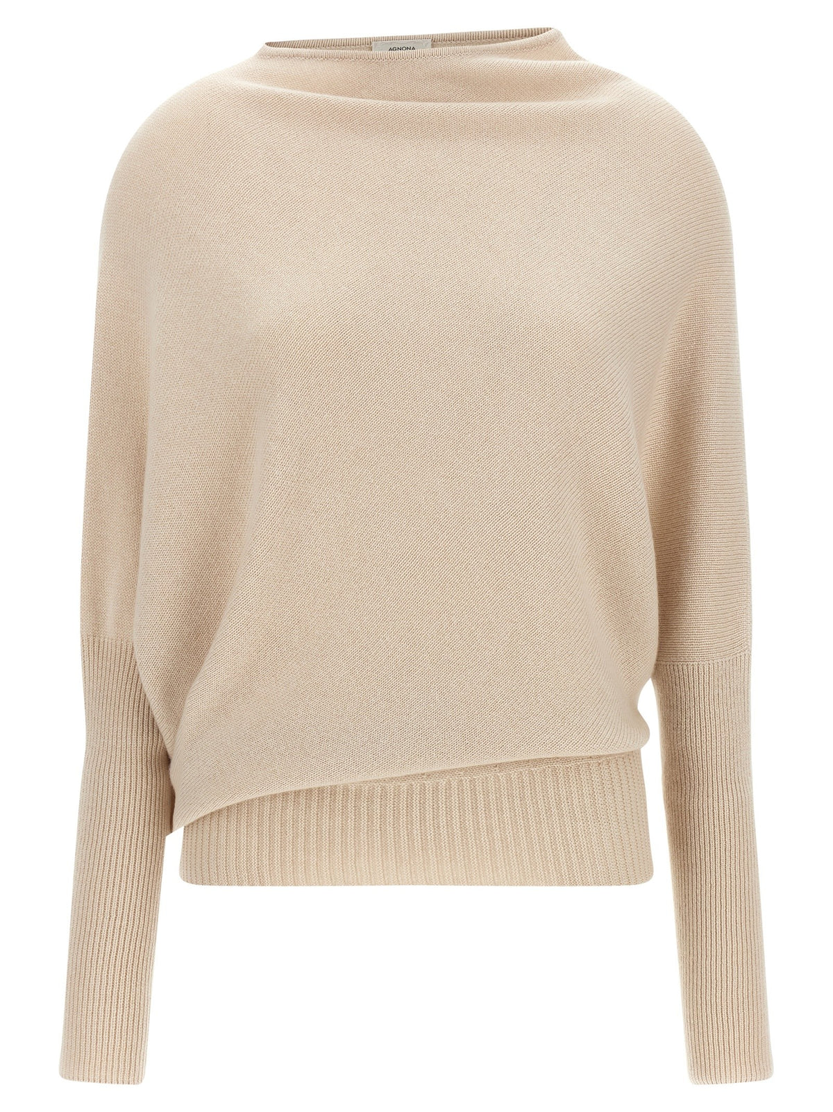 Agnona Asymmetrical Mesh Beige