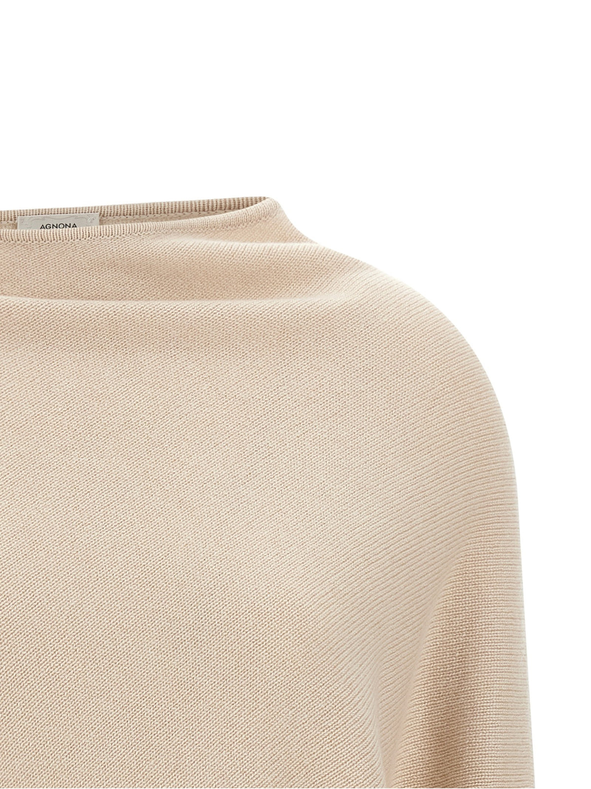Agnona Asymmetrical Mesh Beige