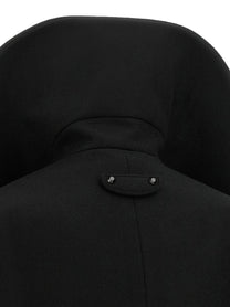 Balenciaga Asymmetrical Neck Caban Black