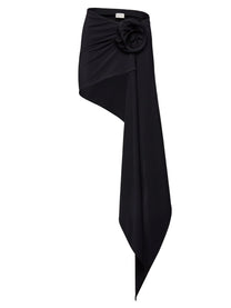 Magda Butrym Women's Asymmetrical Skirt Swim Black