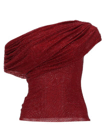 self-portrait Women's Asymmetrical Top Red