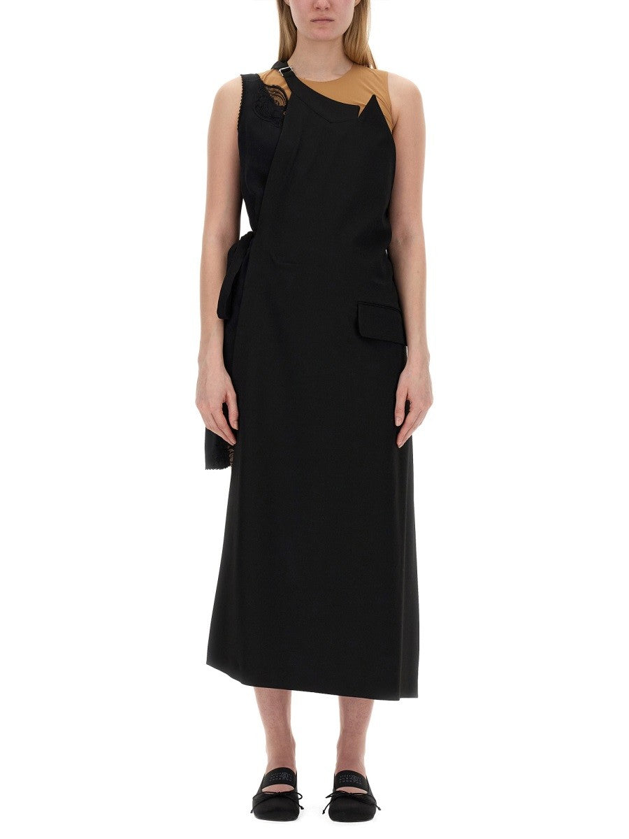MM6 Maison Margiela Women's Asymmetrical Top Black