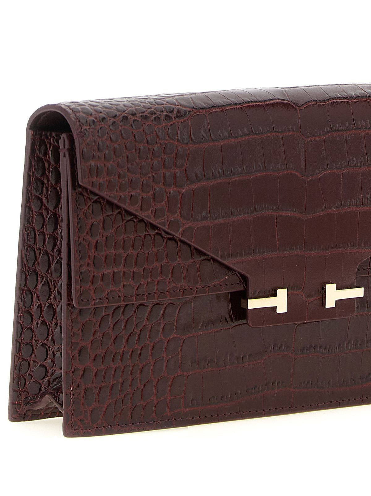 Tom Ford Aube Mini Clutch Red, view 3
