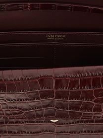 Tom Ford Aube Mini Clutch Red, view 4