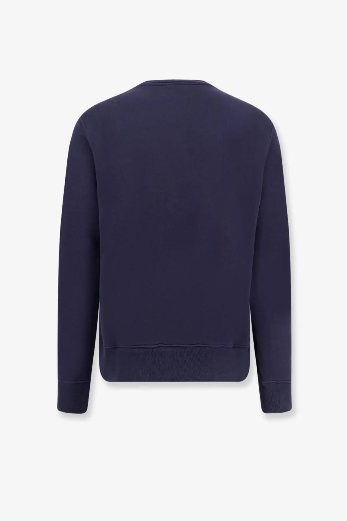 Navy blue autry men’s cotton crewneck sweatshirt featuring a classic comfortable fit ideal for casual wear