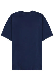 Navy blue oversized AUTRY men’s t-shirt with classic crew neck and short sleeves for casual wear