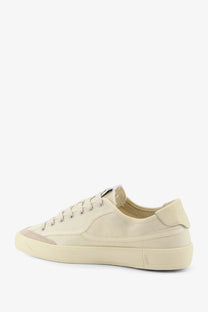 Autry men’s windscape cream canvas low-top sneaker with beige accents and chunky rubber sole
