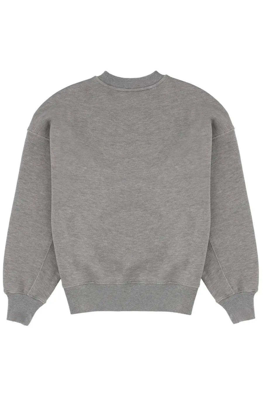Gray heathered AUTRY unisex sweatshirt with ribbed cuffs and hem in soft comfortable fabric