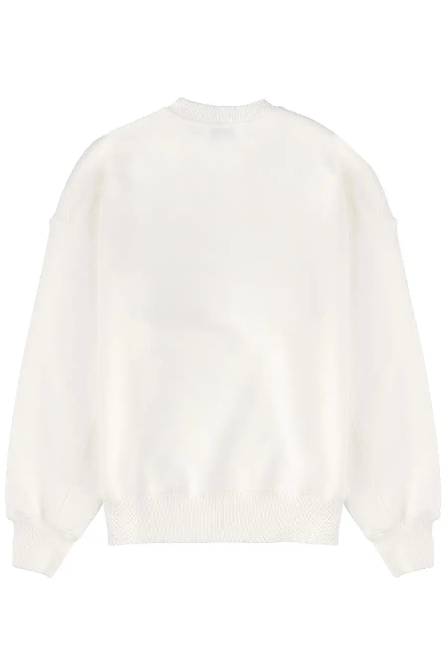 Autry unisex sweatshirt white soft off-white crewneck with relaxed fit and ribbed cuffs ideal for casual wear