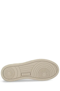 Beige rubber sole with concentric tread and debossed autry logo on autry women’s medalist low sneaker multicolor