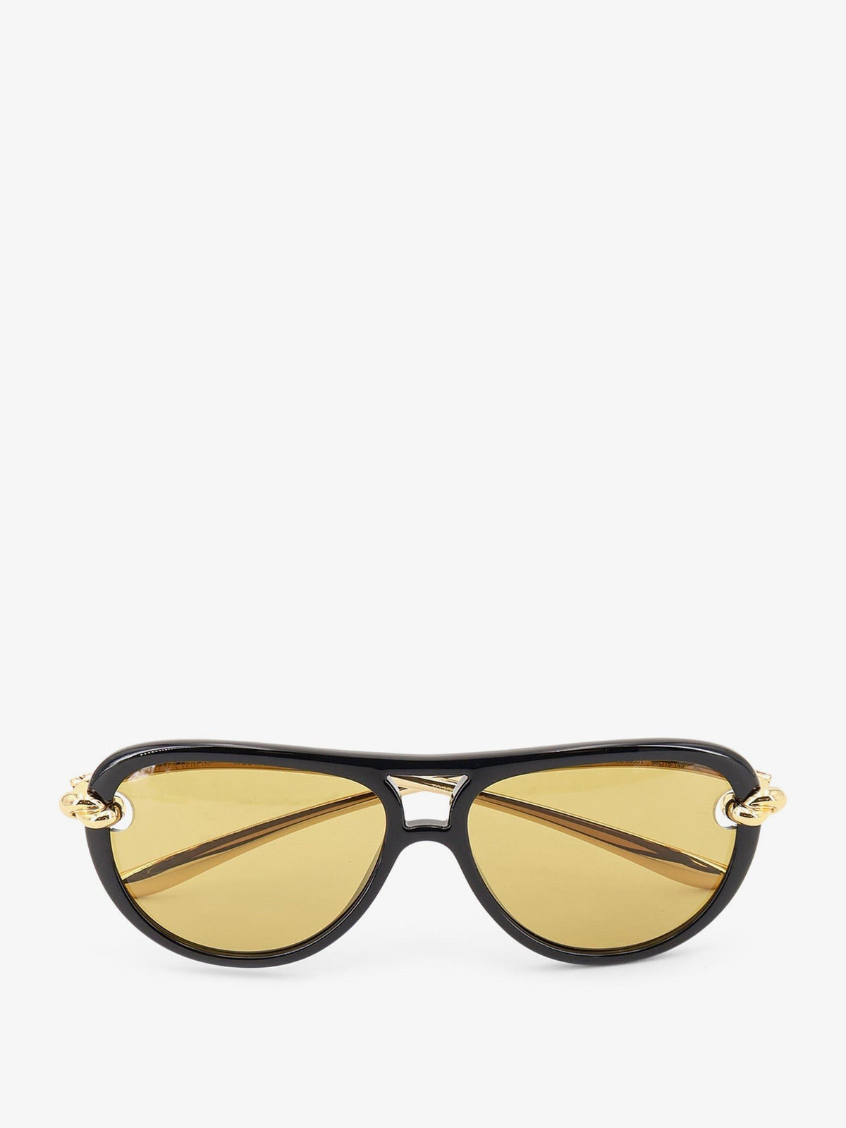 Bottega Veneta Women's Aviator Knot Acetate Sunglasses Black