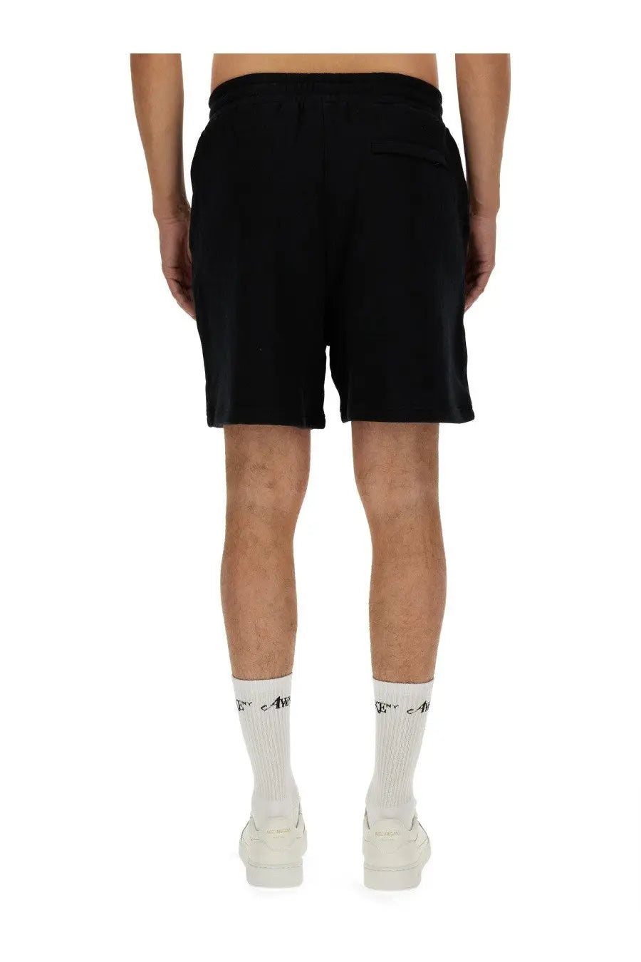 Awake ny men’s bermuda black athletic shorts with relaxed fit and side pockets perfect for casual wear