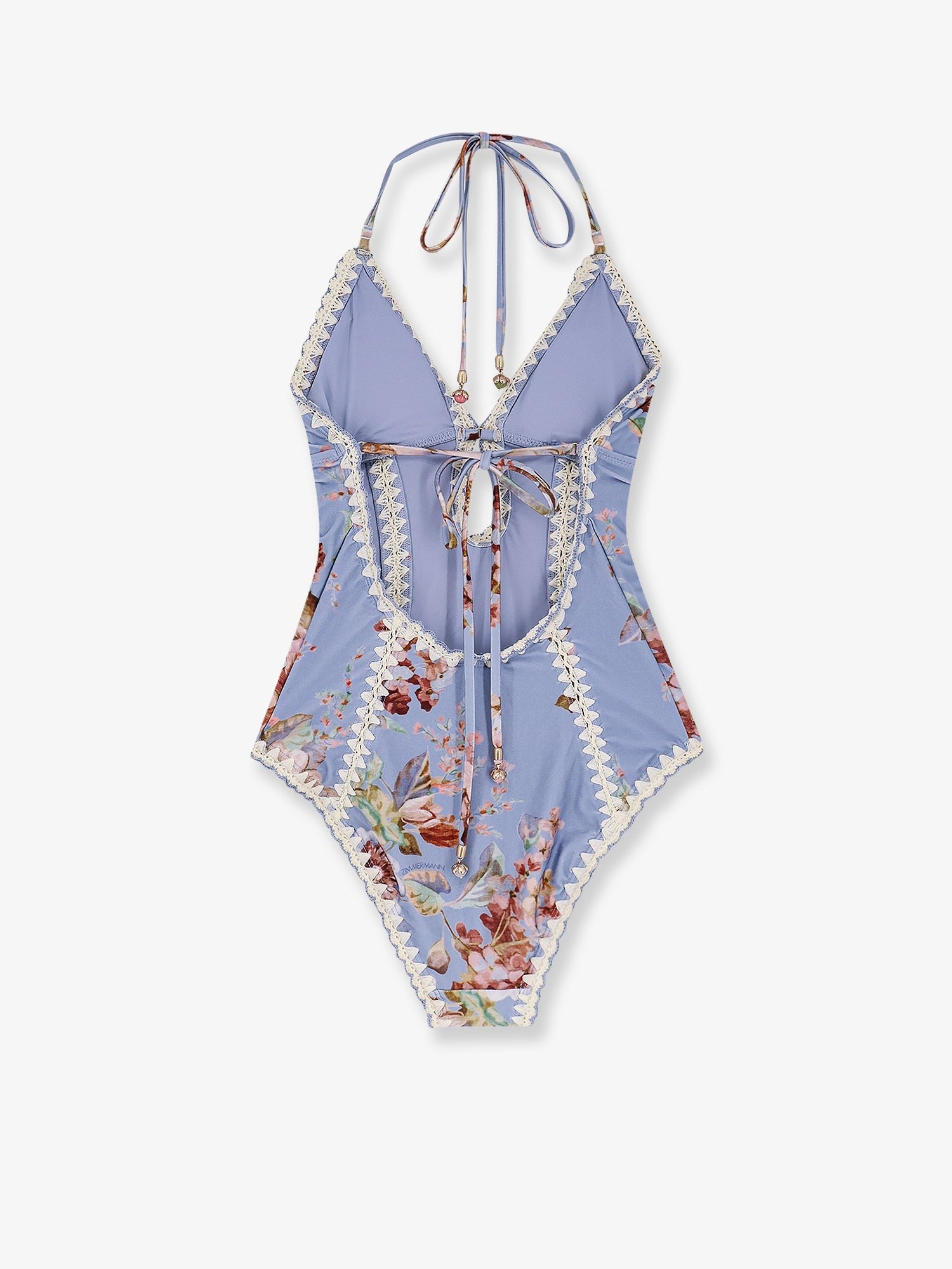 Zimmermann Women's Awaken One Piece Swimsuit Blue