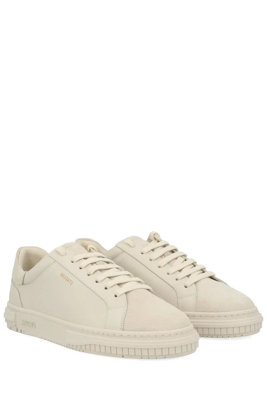 Axel Arigato men’s Atlas sneaker white cream-colored suede low-top with minimalist design and subtle side branding