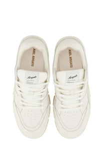 Axel arigato men’s sneaker area white with clean minimalist design and subtle perforations on toe box