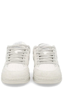 Axel Arigato men’s sneaker Area white white suede with a textured slightly distressed finish and matching laces