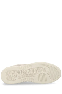 Cream-colored rubber sole with embossed arigato branding and textured grip on axel arigato men’s sneaker dice beige