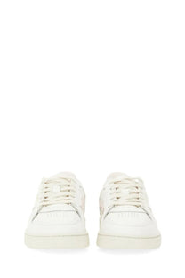 Axel Arigato women’s Dice Stripe sneaker white leather with subtle perforations and matching laces