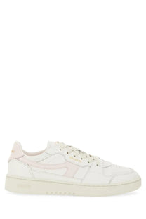 Axel Arigato women’s Dice Stripe sneaker in white leather with subtle pink accents and gold branding