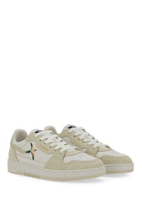 Axel Arigato women’s says LO bee bird sneaker white beige and white low-top with subtle embroidered bird design