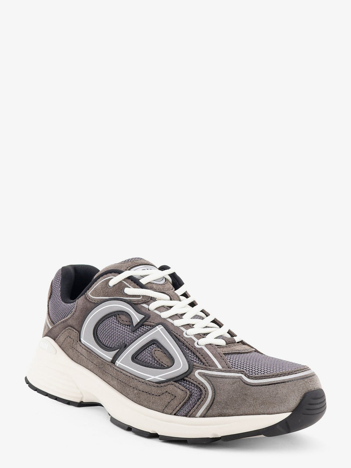 Dior Men's Countdown Sneaker in Suede and Technical Mesh Grey