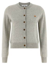 Maison Kitsuné Baby Fox Cardigan Grey