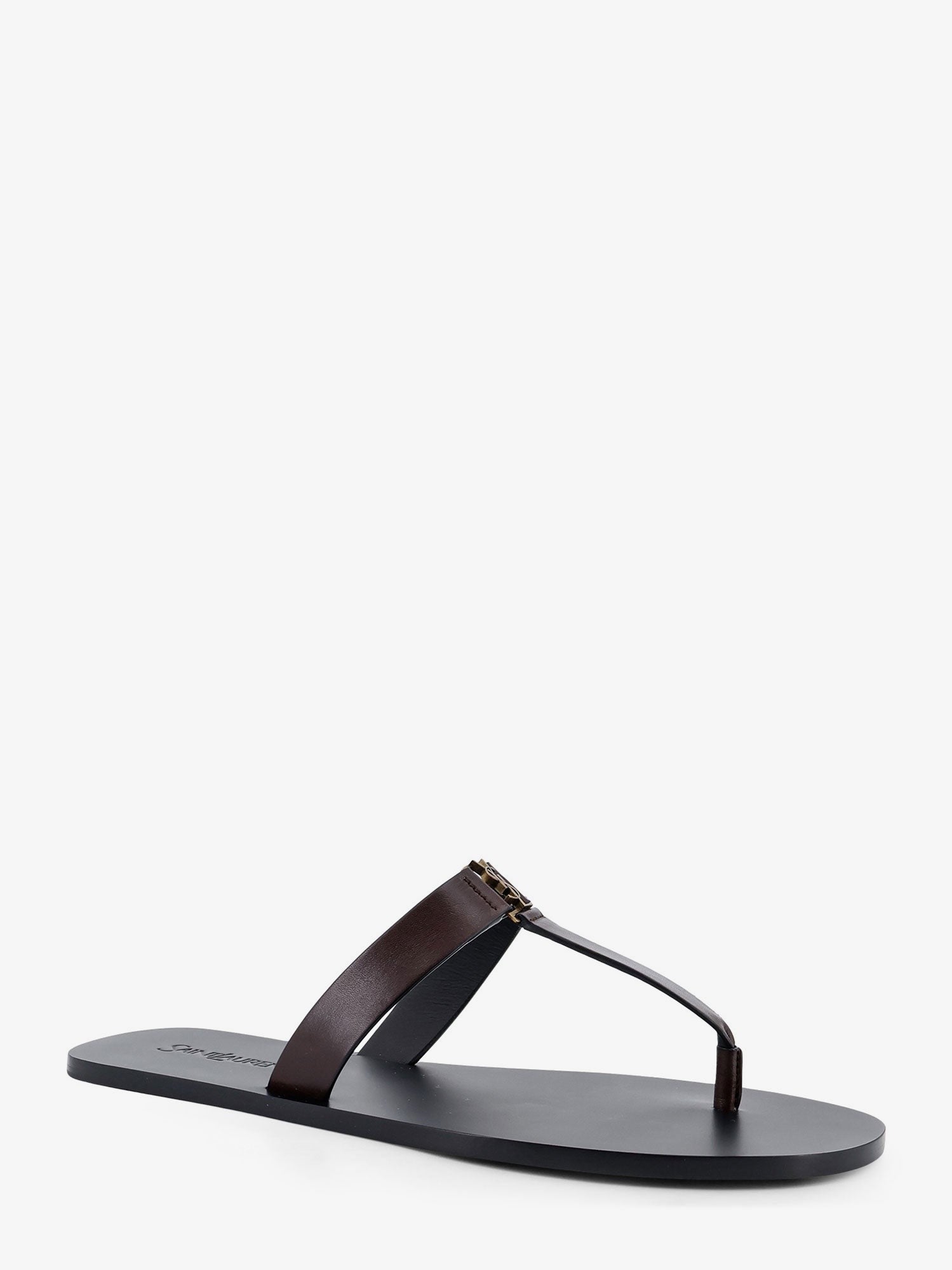 Saint Laurent Men's Babylone Sandals Brown