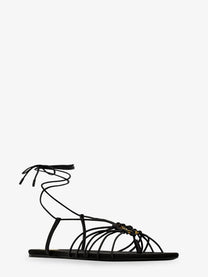 Saint Laurent Women's Babylone Sandals Black